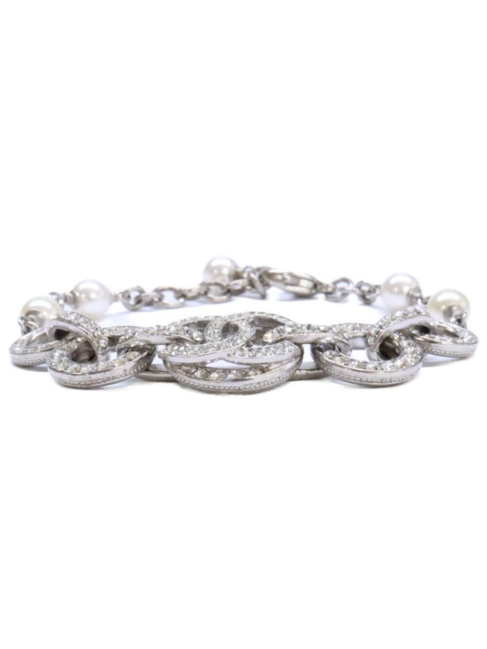 Chanel Rhinestone CC Logo Chain - Picture 2 of 10
